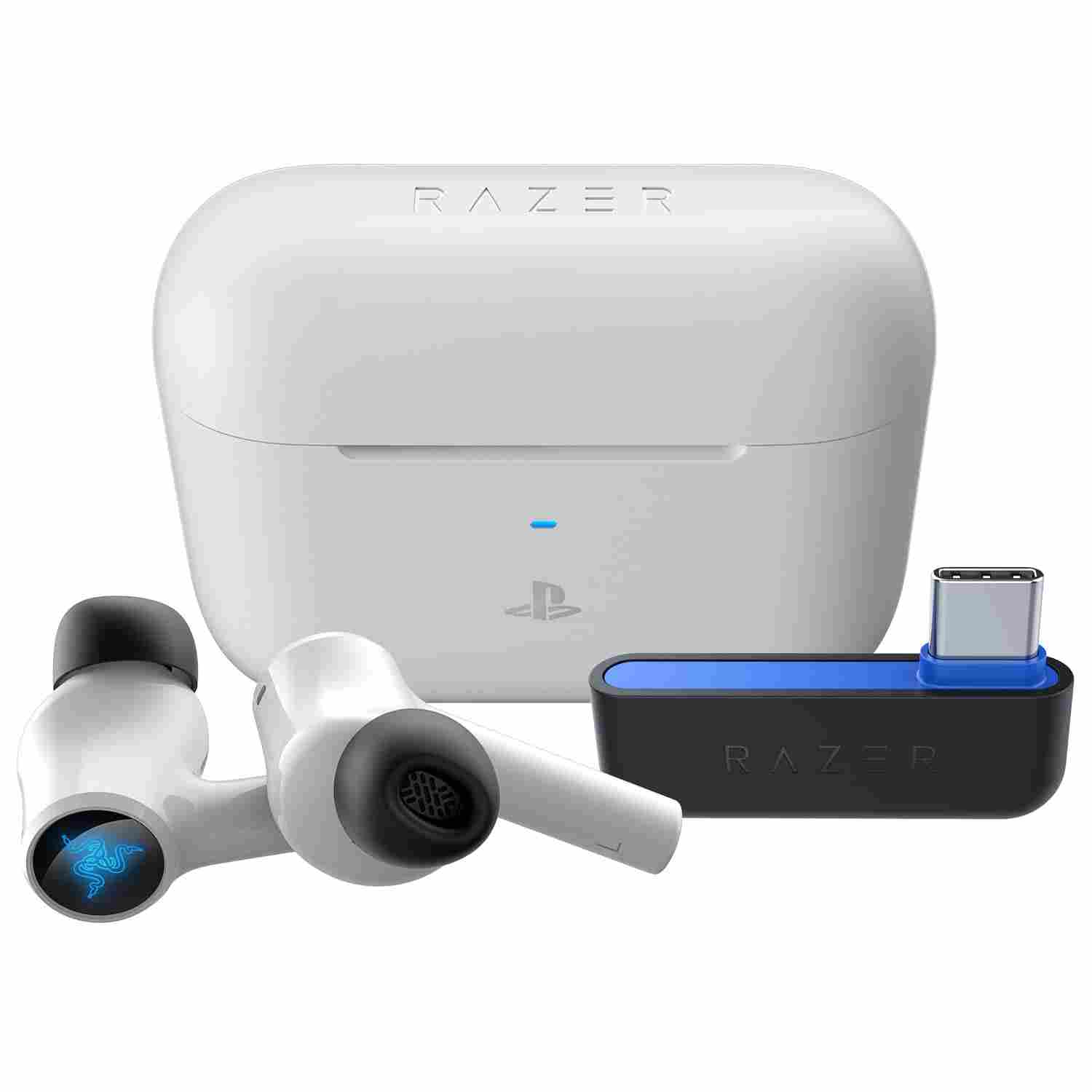 Razer Hammerhead HyperSpeed Wireless Earbuds for PlayStation | Low-Latency Gaming