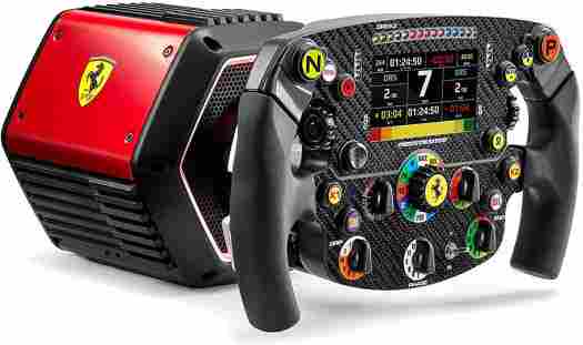 Thrustmaster T818 Scuderia Ferrari Simulator | Direct Drive Racing Wheel Bundle with SF1000 Wheel