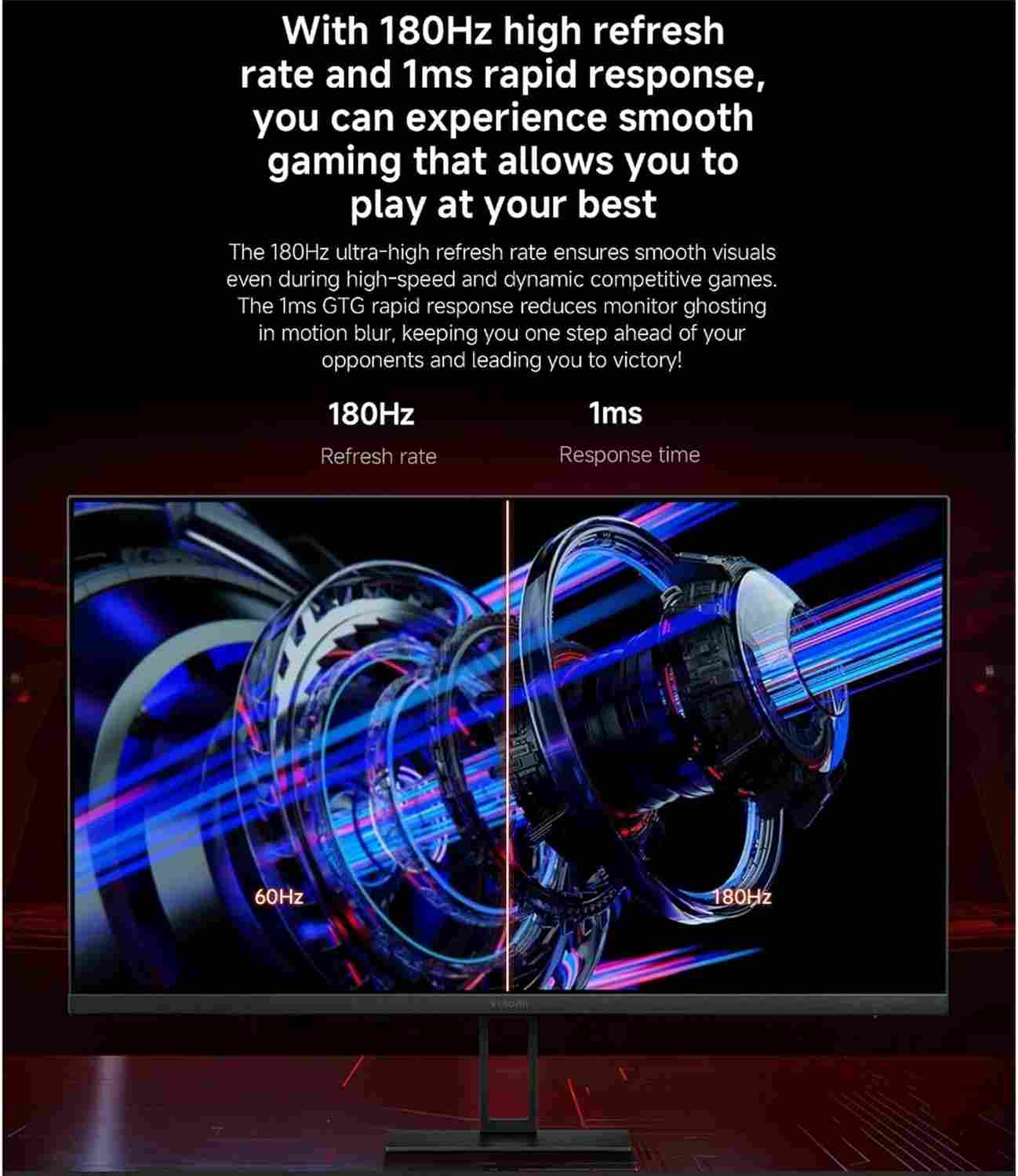 Mi 2K Gaming Monitor G27Qi UK – 27" 2K QHD 165Hz Fast IPS Gaming Display