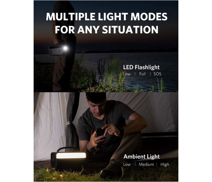 Anker PowerHouse II 400 Portable Power Station – 516W Output