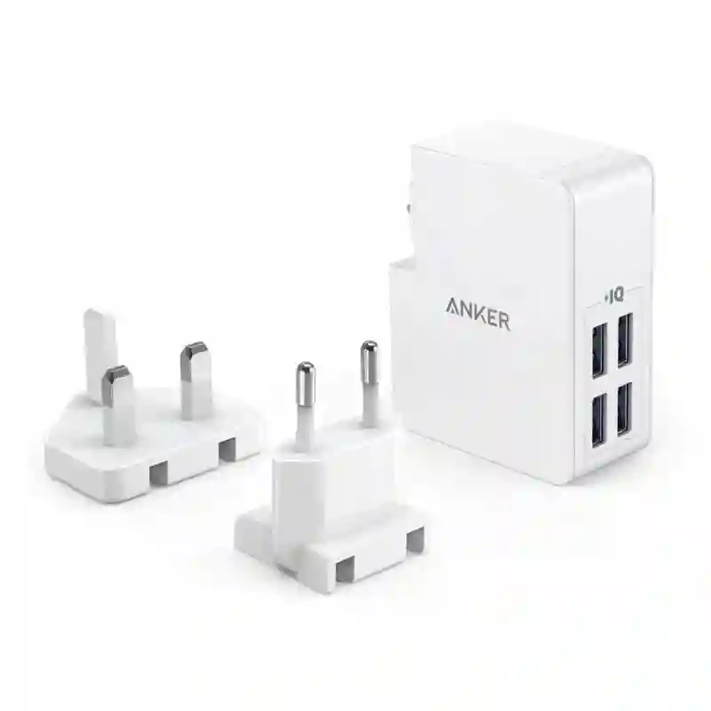 Anker PowerPort 4 Lite Plug-In Charger – White