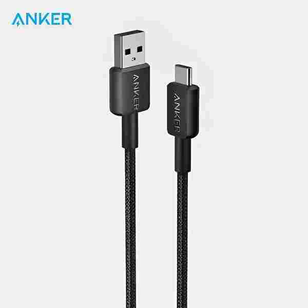 Anker 322 USB-A to USB-C Cable 6ft Black (A81H6H11)
