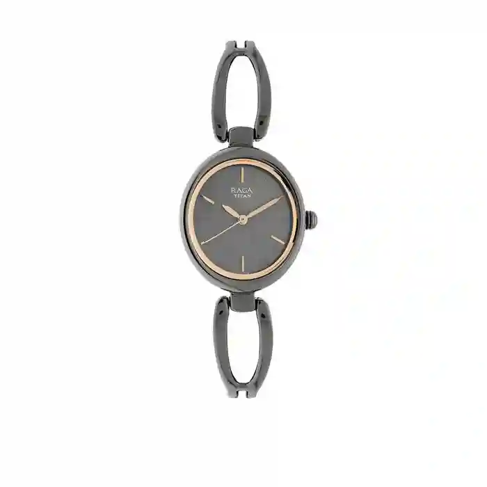 Titan Raga Viva Anthracite Dial Women Watch With Metal Strap