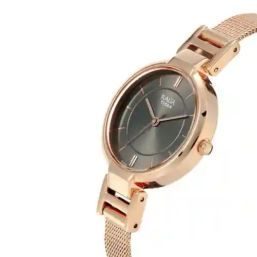 Titan Raga Viva Anthracite Dial Women’s Watch with Metal Strap