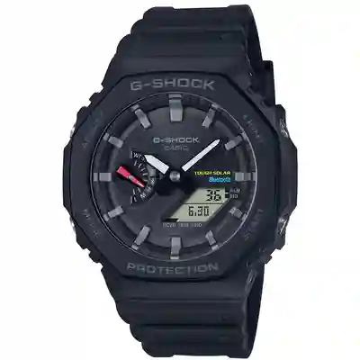 Casio G-Shock Men's Analog-Digital Watch - GA-B2100-1ADR | Carbon Core Guard Black Bluetooth Watch