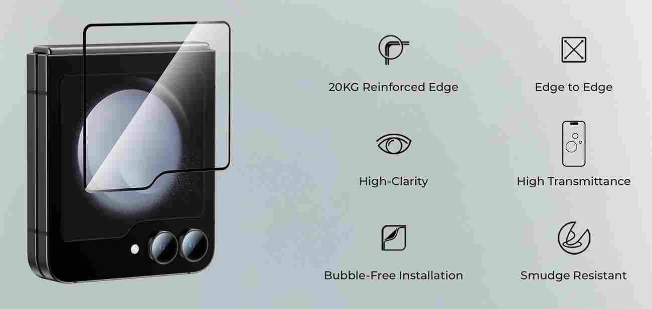 ANTIBROKEN Screen Protector for Samsung Z Flip 6