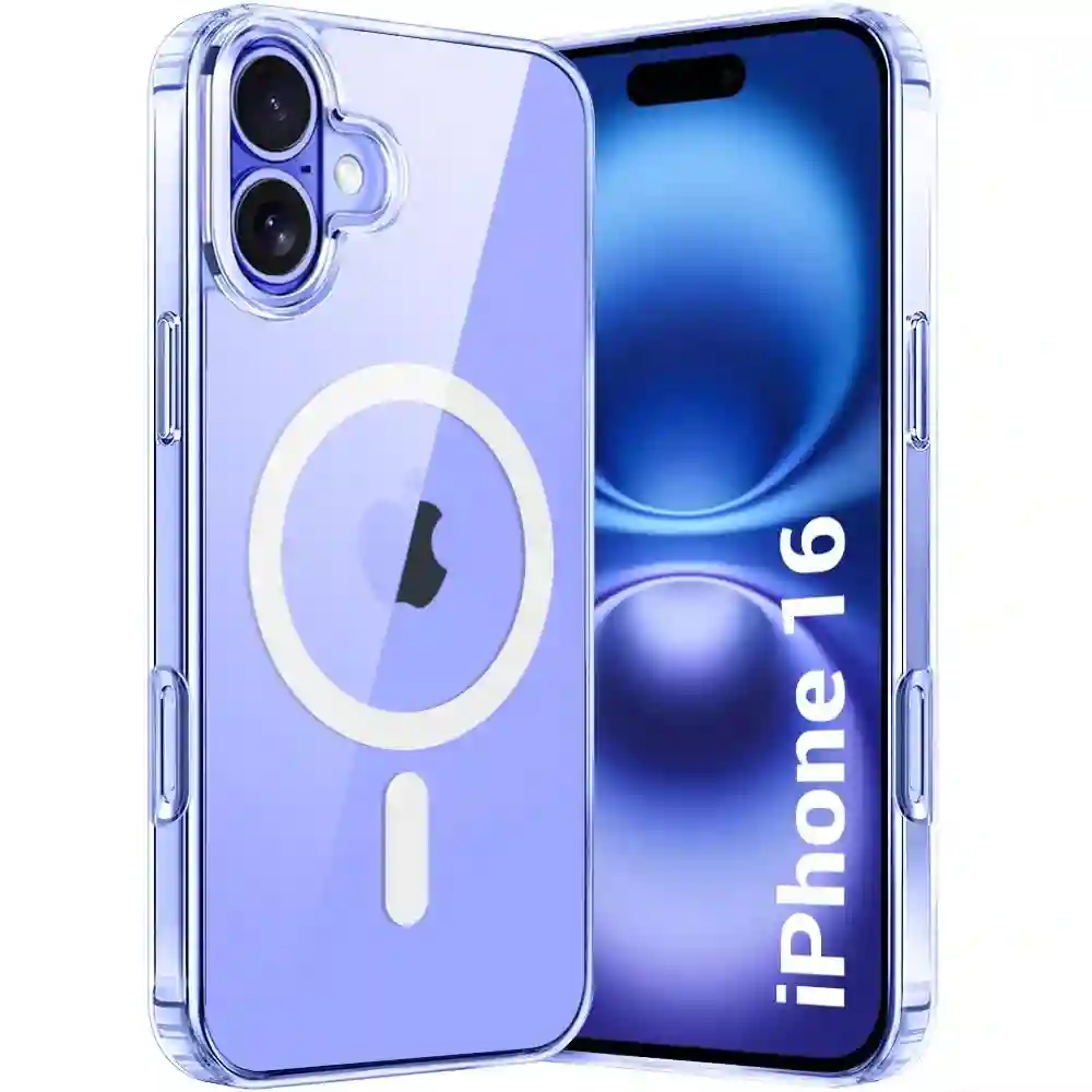 MagSafe Case for iPhone 16 – Magnetic Transparent Shockproof Back Cover