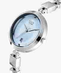 Titan Raga Viva Blue Dial Analog Metal Strap Watch for Women NP2606SM01