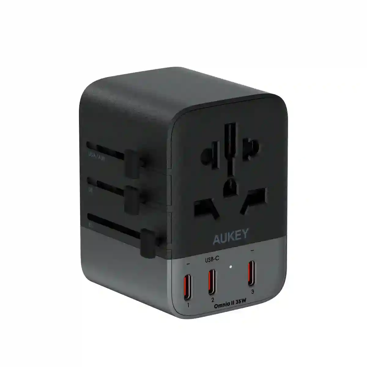Aukey Travel Mate 35W Adapter with USB Port | Aukey Qatar