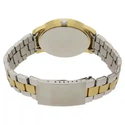 Titan Quartz Analog with Day and Date Champagne Dial Stainless Steel Strap Watch for Men | Classic Formal Watch