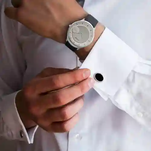 Titan Edge Baseline Grey Dial Analog Leather Strap Watch for Men | Ultra-Slim Luxury Watch