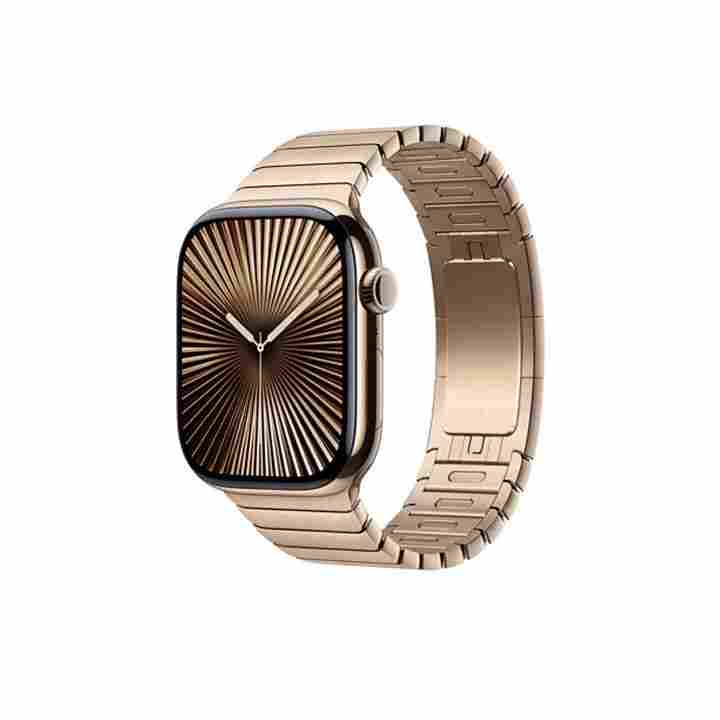 Apple Watch 46mm Gold Link Bracelet - Premium Stainless Steel Strap | Qatar | MXMH3ZM/A