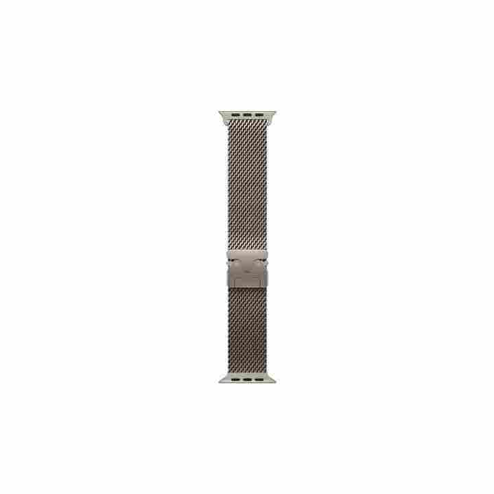 Apple Watch 46mm Natural Milanese Loop M/L - Premium Stainless Steel Strap | Qatar | MXMQ3ZM/A