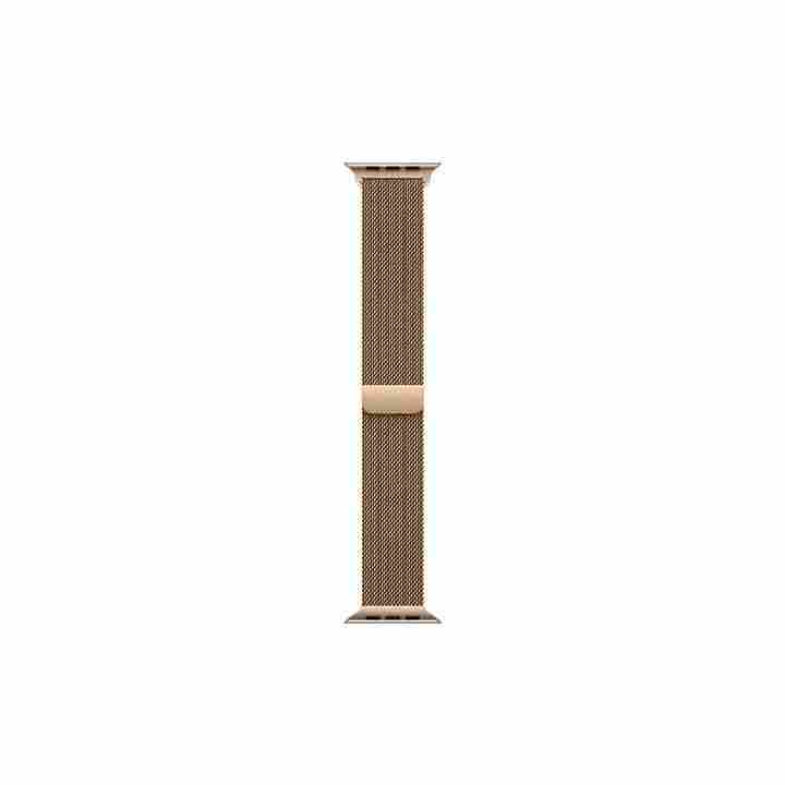 Apple Watch 46mm Gold Milanese Loop M/L - Premium Stainless Steel Strap | Qatar | MXMR3ZM/A