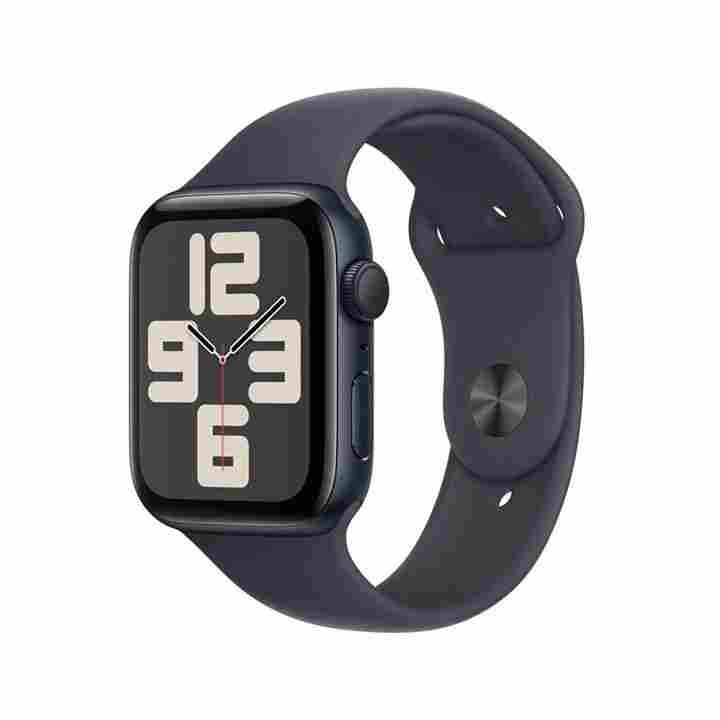 Apple Watch SE (2nd Gen) 44mm Midnight Aluminum Midnight Sport Band GPS (MXEJ3QA/A) | Apple Watches Qatar