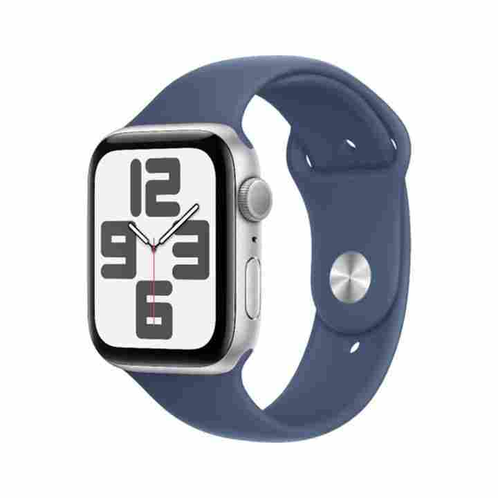 Apple Watch SE (2nd Gen) 44mm Silver Aluminium with Starlight Sport Band (GPS) | Qatar