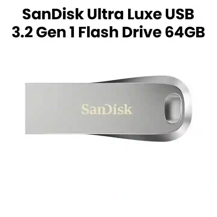 SanDisk Ultra Luxe USB 3.2 Gen 1 64GB | 150MB/s Read | Metal Flash Drive
