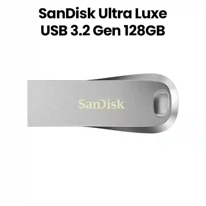 SanDisk Ultra Luxe USB 3.2 Gen 1 128GB | 150MB/s Read | Metal Flash Drive | Qatar
