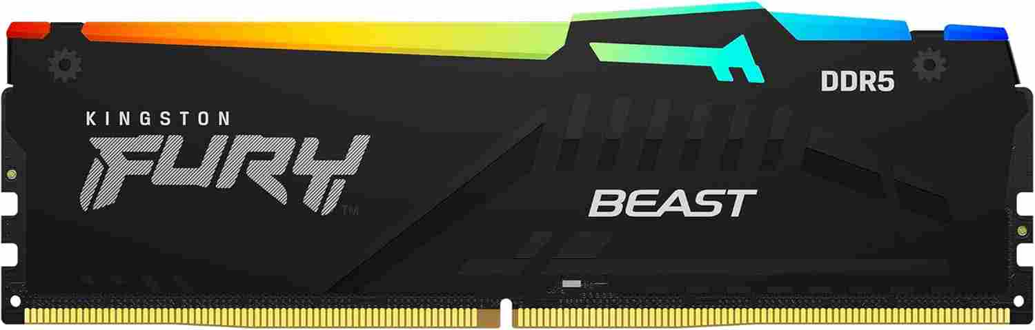 Kingston FURY Beast Black RGB EXPO DDR5 64GB (2x32GB) 6000MHz Desktop Memory