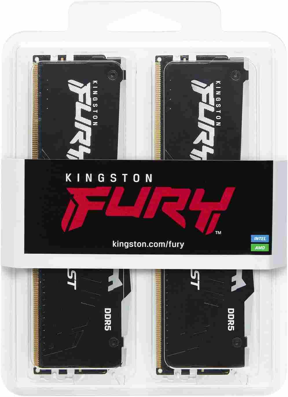 Kingston FURY Beast Black RGB EXPO DDR5 64GB (2x32GB) 6000MHz Desktop Memory