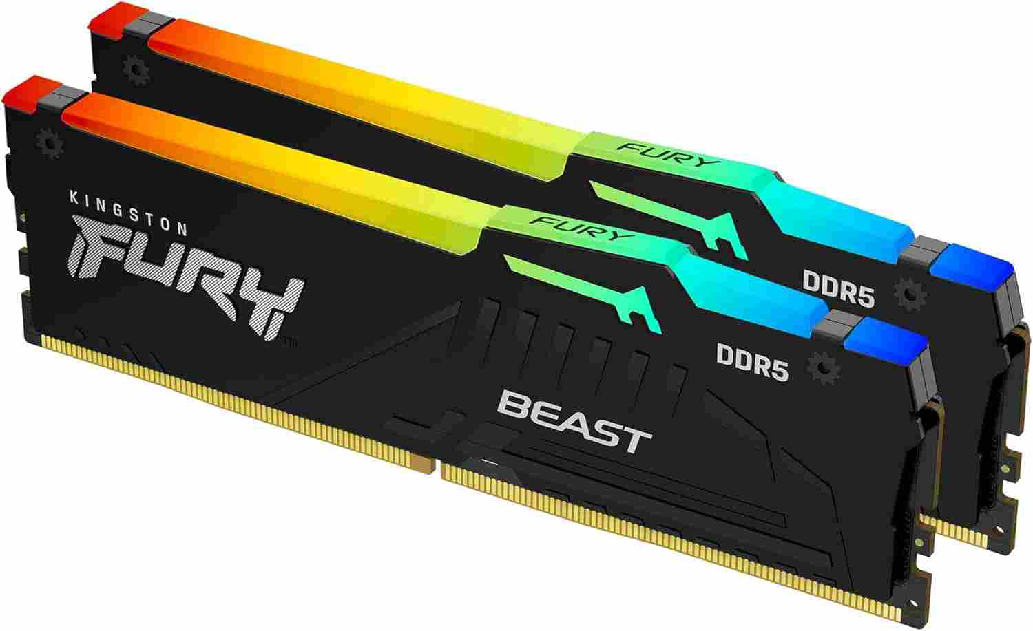 Kingston FURY Beast Black RGB EXPO DDR5 64GB (2x32GB) 6400MHz Desktop Memory