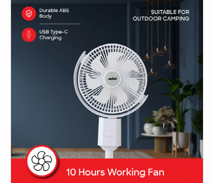 Sanford Rechargeable Stand Fan SF6659RSFN