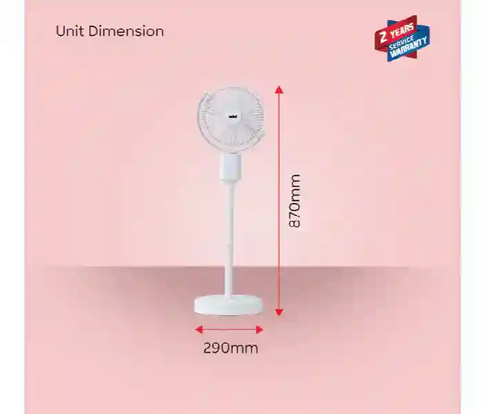 Sanford Rechargeable Stand Fan SF6659RSFN