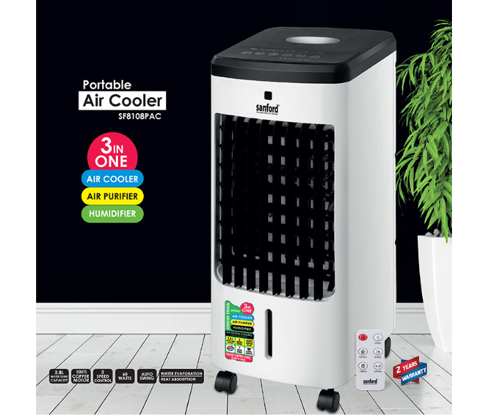 Sanford Portable Air Cooler 65 Watts SF8108PAC BS