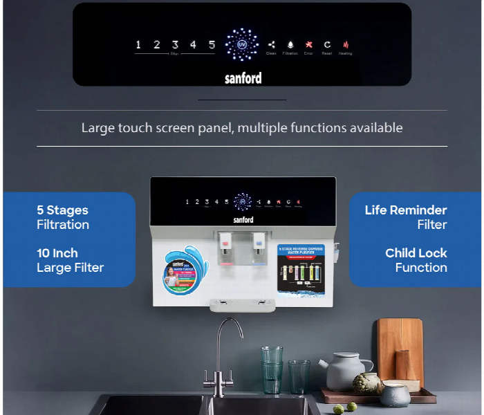Sanford Water Purifier 5-Stage RO System with Hot and Cold SF8901WP BS