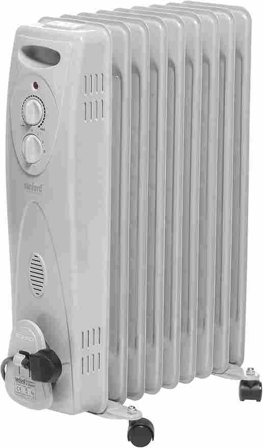 Sanford Oil Heater 9 Fins 2000 Watts SF1205OH BS – Silent Room Heater with Adjustable Thermostat