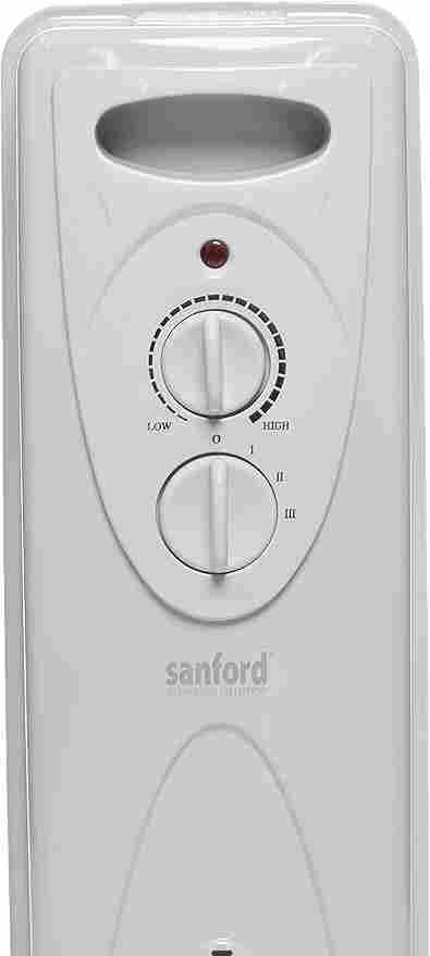 Sanford Oil Heater 9 Fins 2000 Watts SF1205OH BS – Silent Room Heater with Adjustable Thermostat