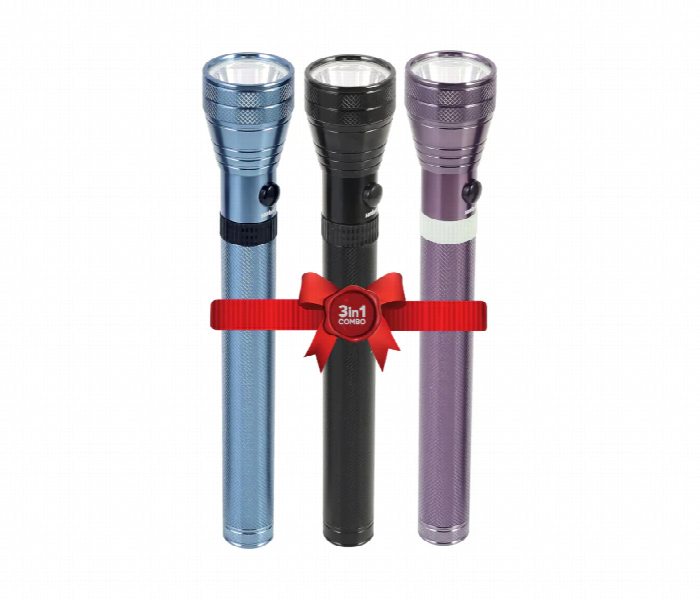 Sanford Rechargeable LED Search Light Combo 3 in 1 (3SC+3SC+3SC) SF6208SLC BS A