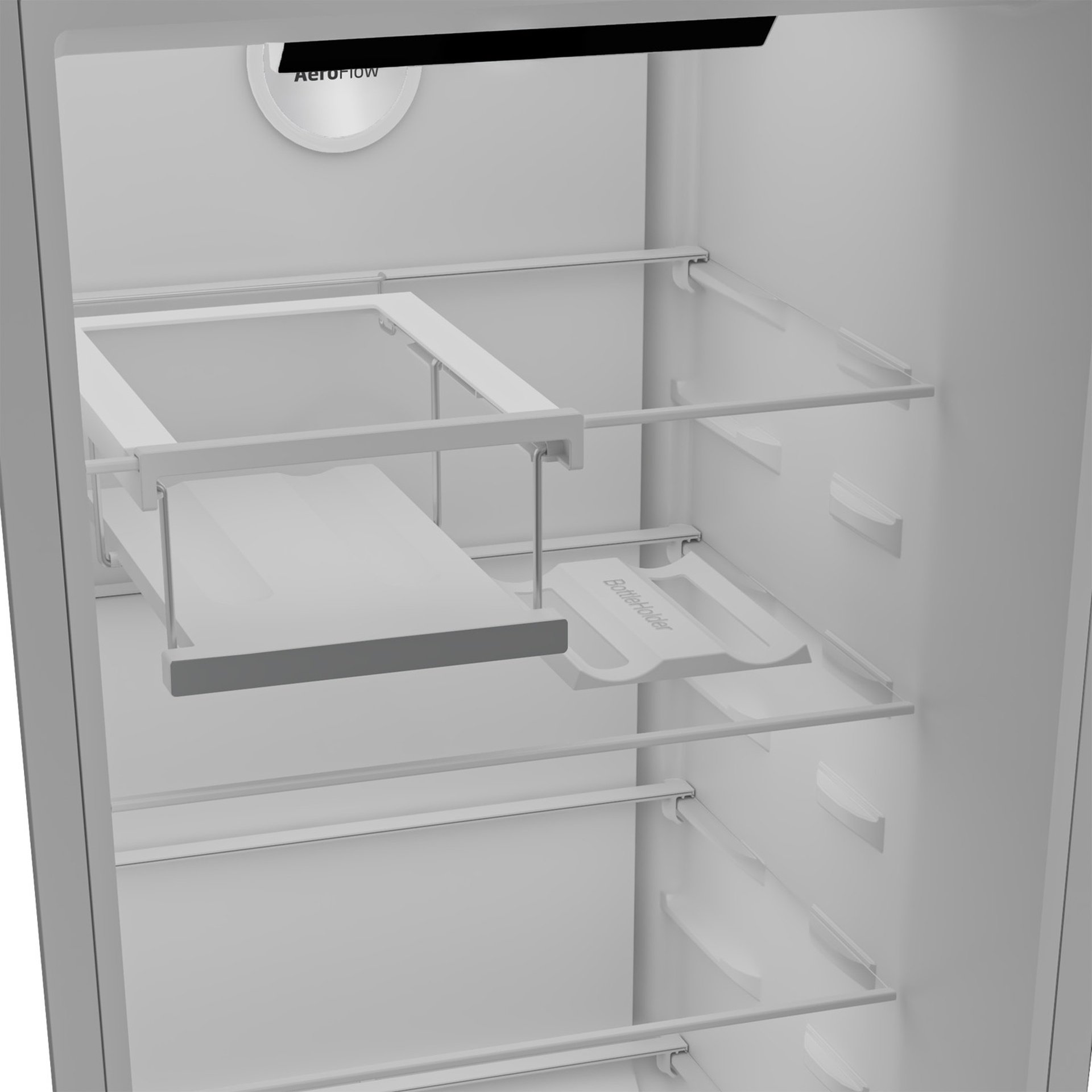 Beko Upright Freezer 447L Titanium Inox RLNE500X