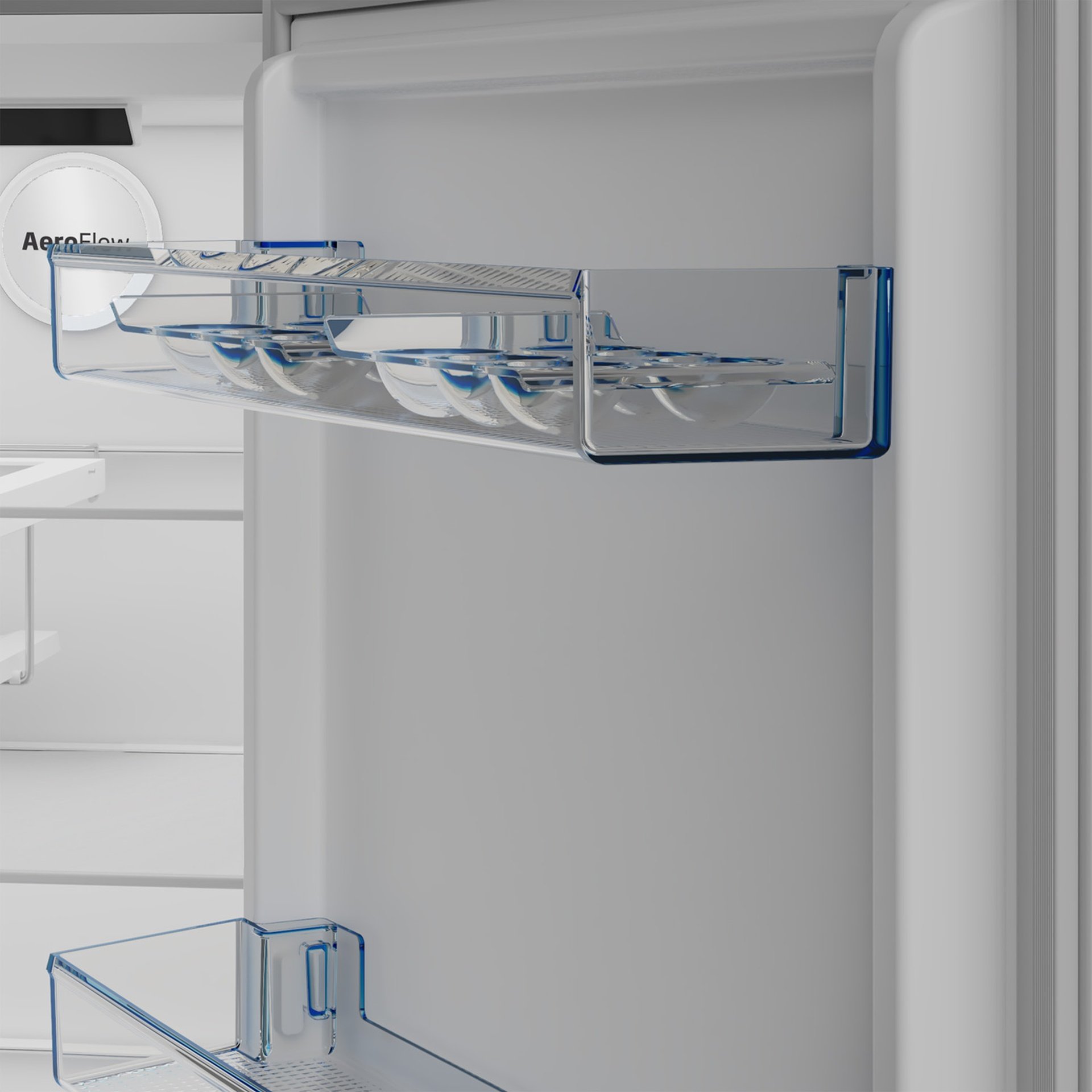 Beko Upright Freezer 447L Titanium Inox RLNE500X