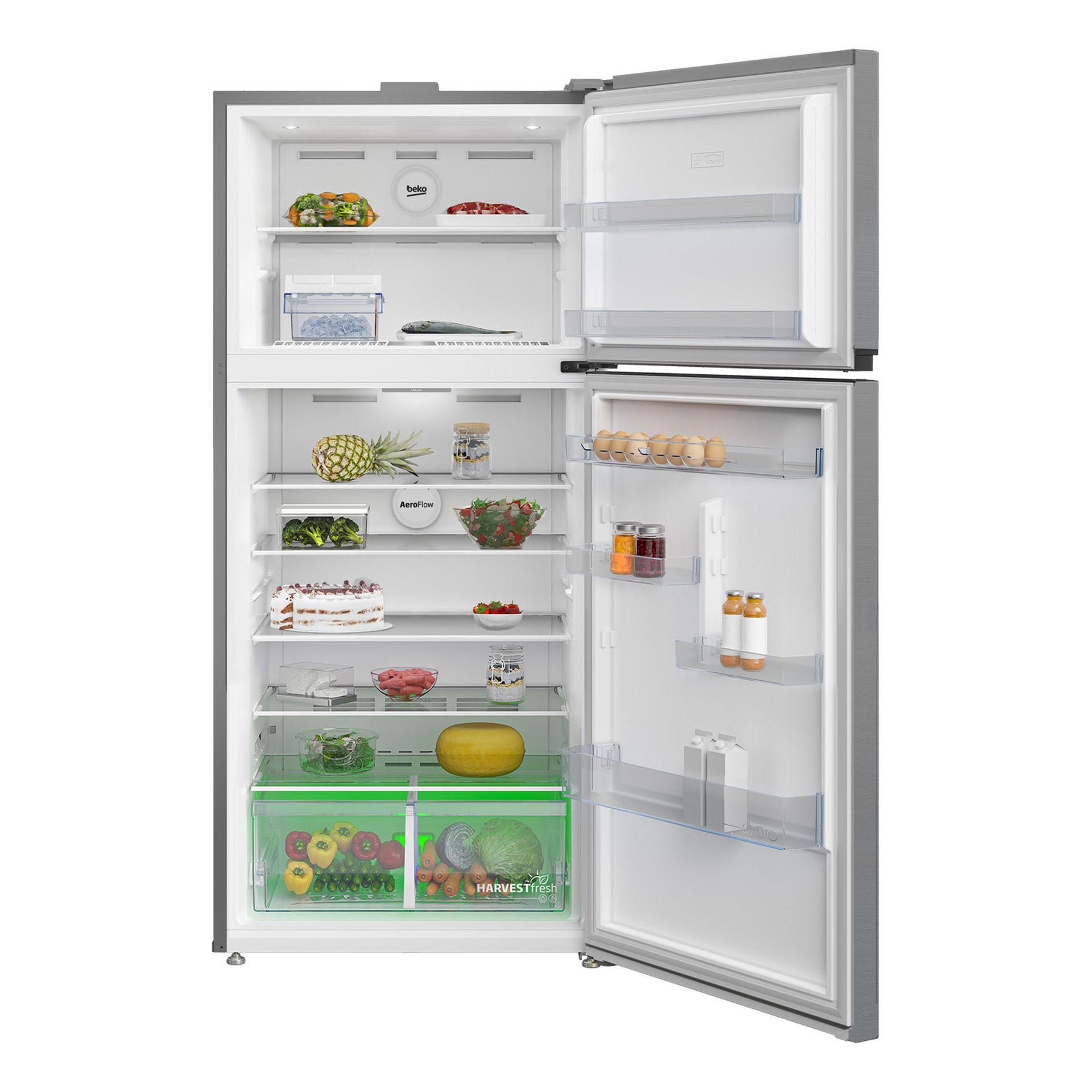 Beko Fridge Freezer RDNE850L22X Double Door