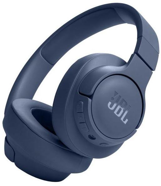 JBL T720BT Blue Wireless Over-Ear Headphone – Bluetooth Headset with Deep Bass