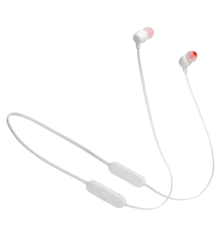 JBL TUNE 125BT White Wireless In-Ear Headphones JBLT125BTWHT