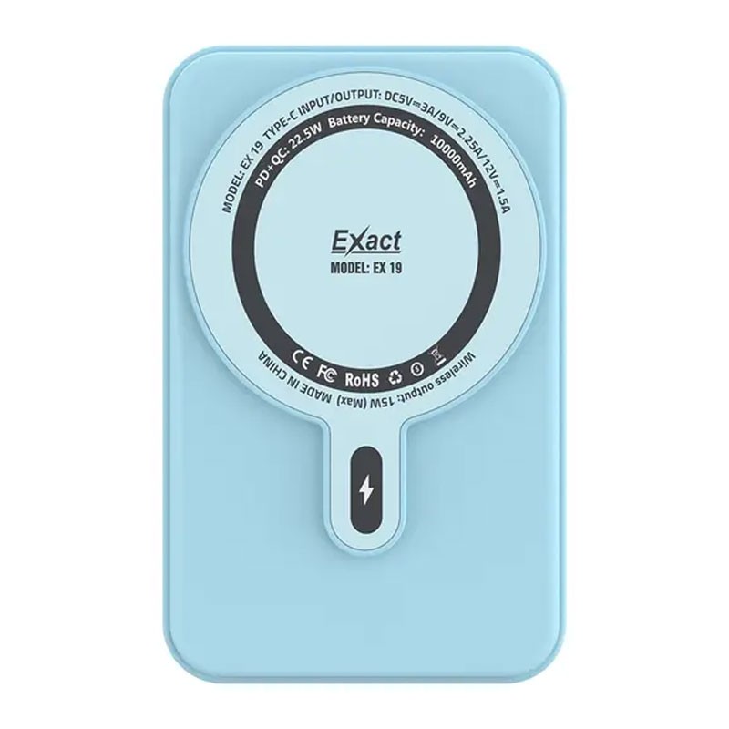 Exact Power Bank MagSafe 10000mAh Quick Charge EX19 Blue