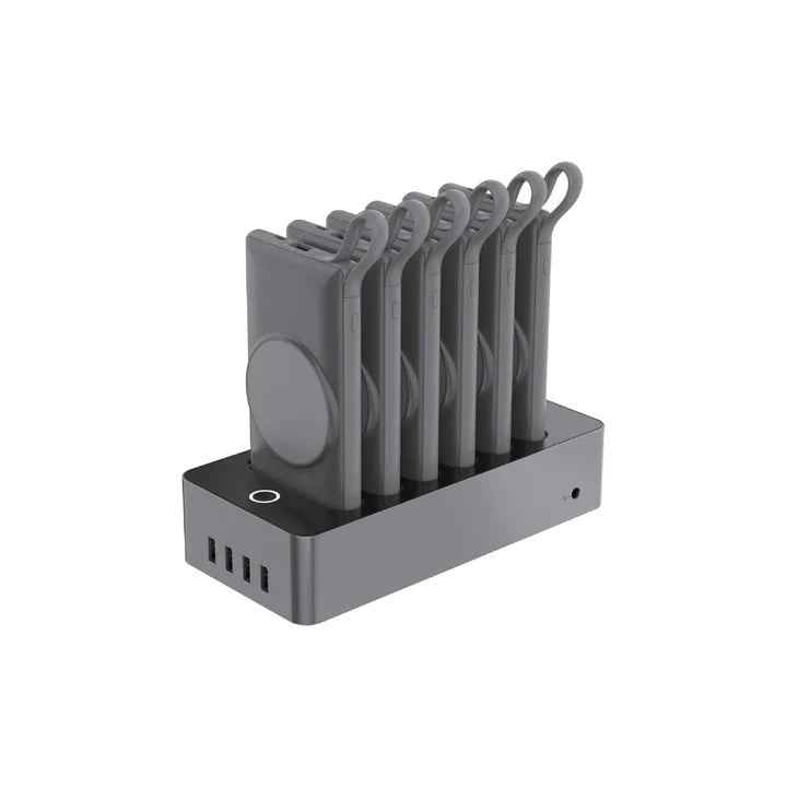 Exact Multiple Power Bank Docking Station 6-In-1 10000mAh EX1061 Black