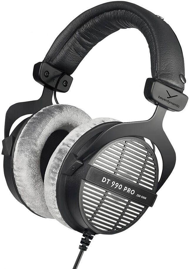 Beyerdynamic DT 990 Pro Wired Over-Ear Studio Monitor Headphones 250 Ohm Grey