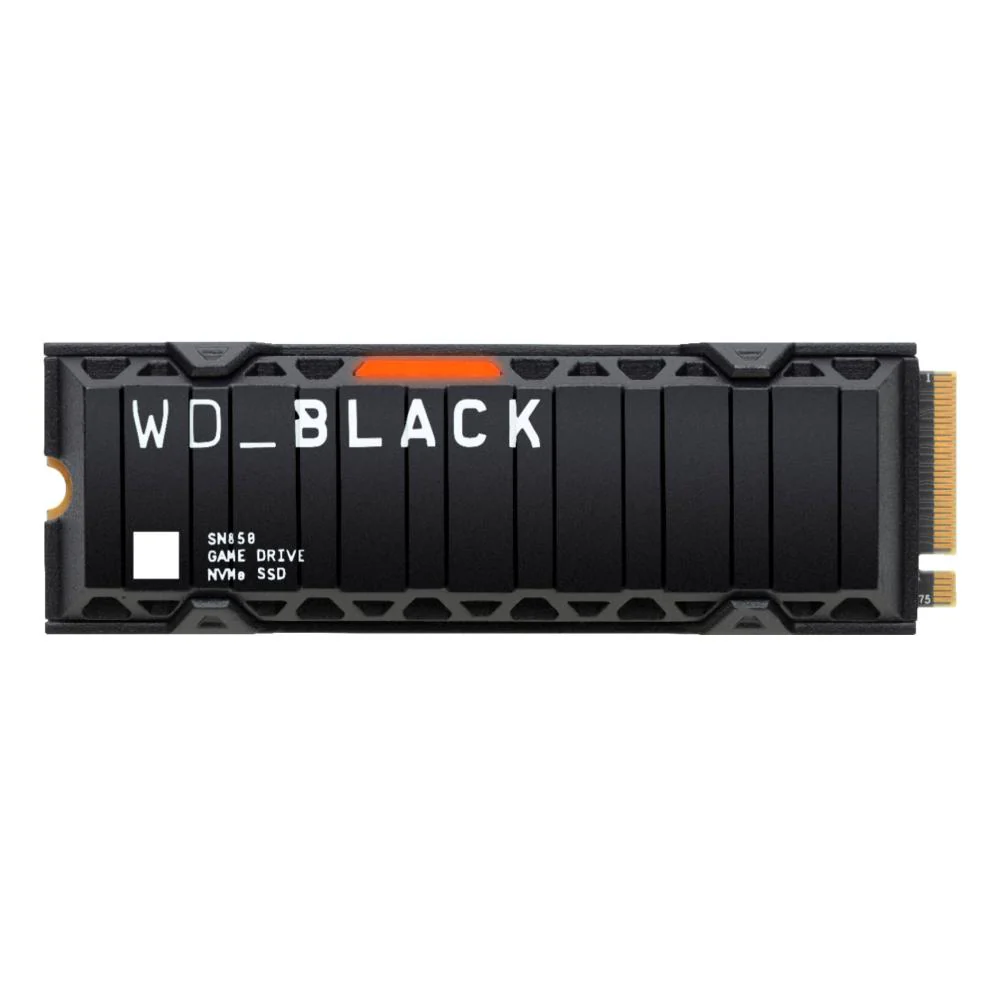 Western Digital WD BLACK SN850X PCIe Gen 4 Gaming SSD with Heat Sink 2TB WDBB9H0020BNC-WRSN