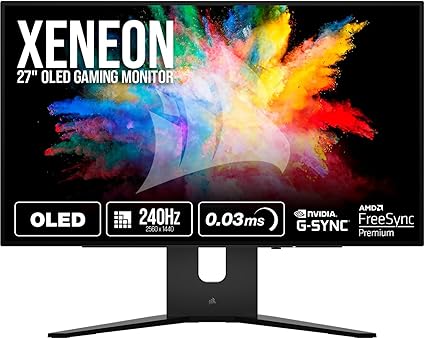 Corsair Xeneon 27QHD240 27 Inch OLED 240Hz Gaming Monitor