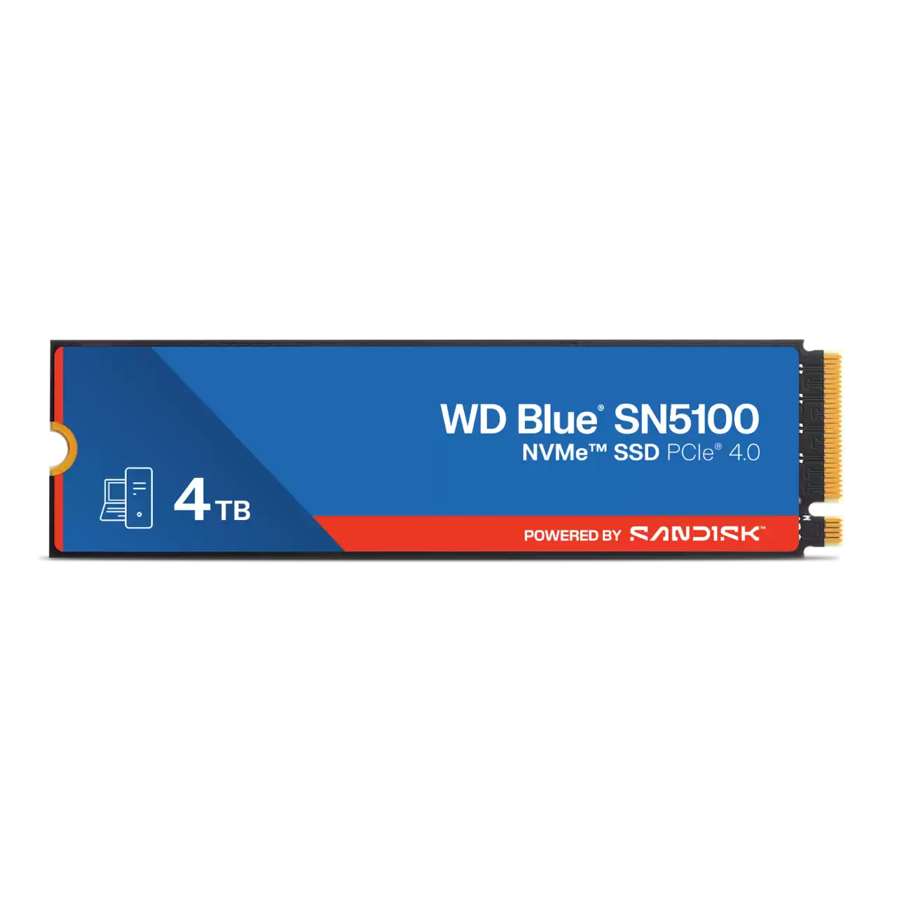 Western Digital WD Blue SN5100 NVMe SSD 4TB PCIe Gen 4.0 M.2 2280 WDS400T5B0E