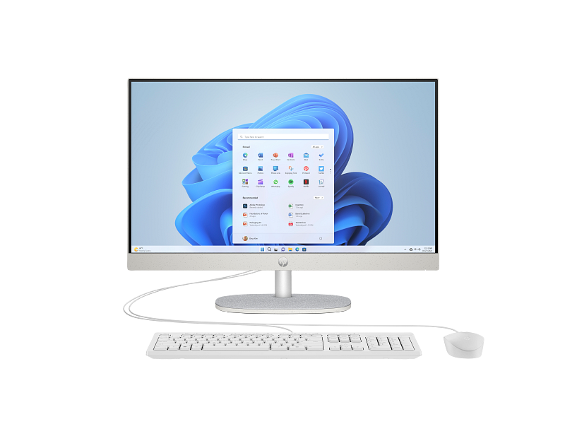 HP 23.8 Inch All-in-One 24-CR0058NE Core i5 13th Gen 8GB 512GB SSD White DOS