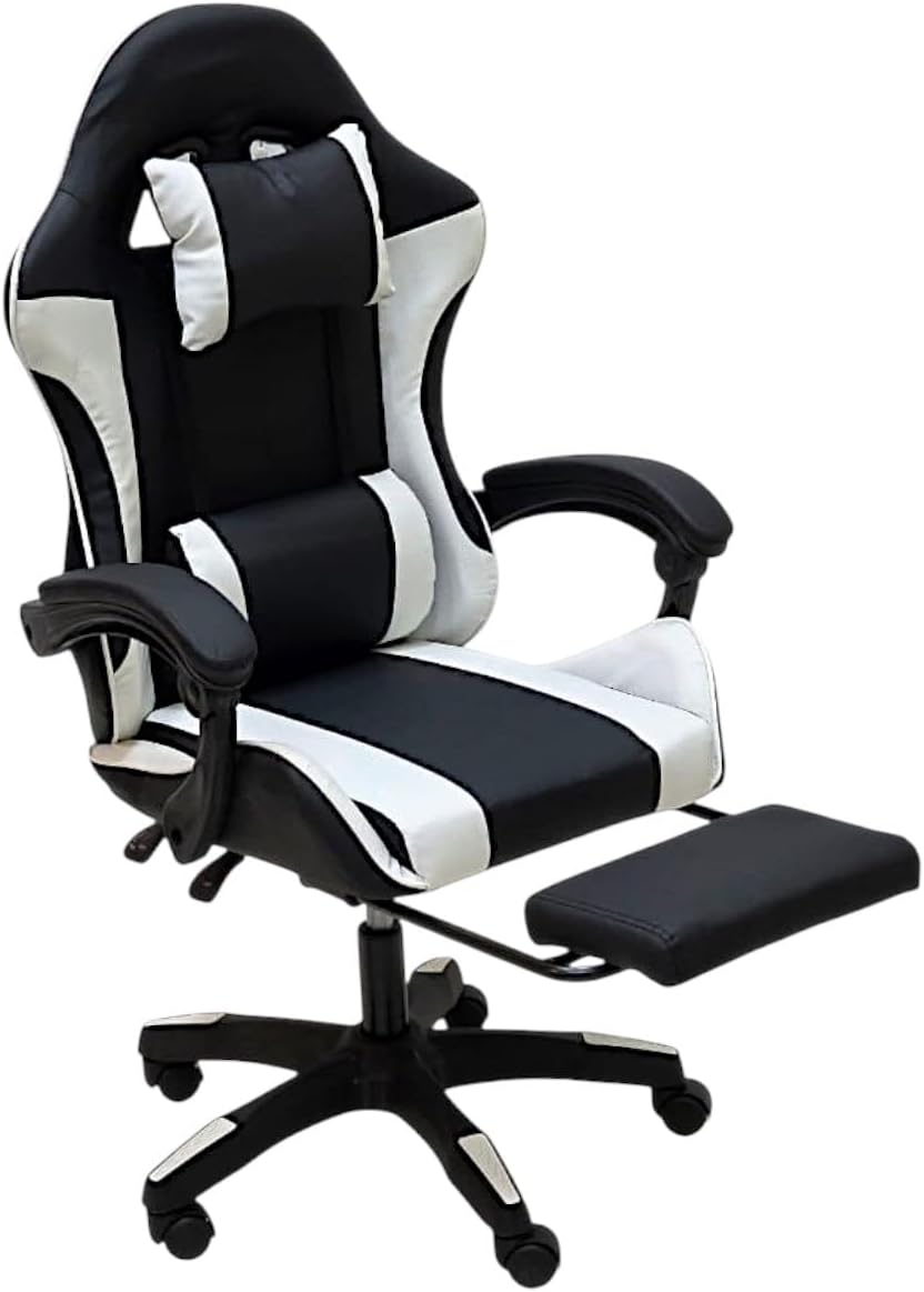SBF Gaming Chair with Footrest High Back PU Leather Ergonomic Office Chair