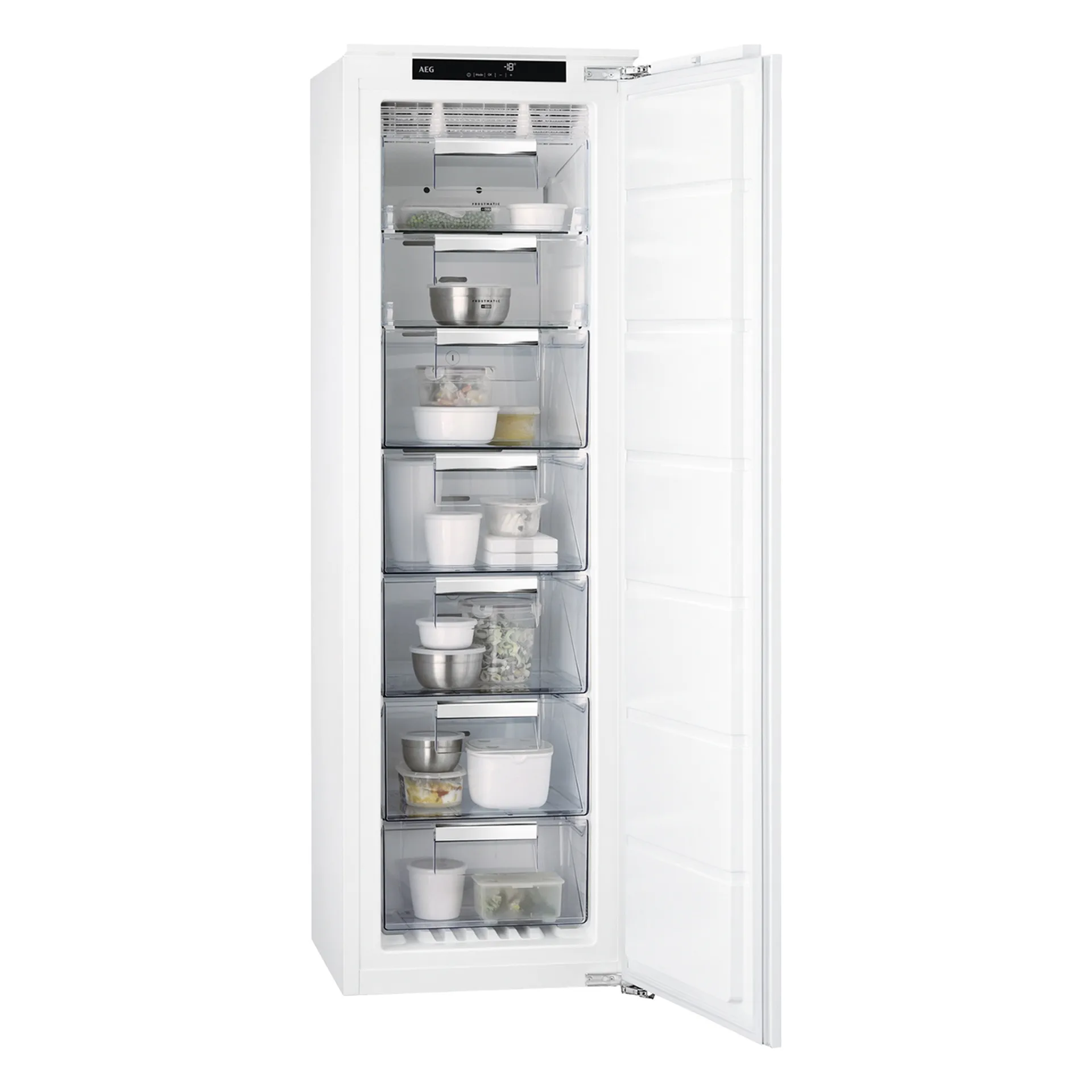 AEG Built In Freezer 204L No Frost 5 Drawer ABE81816NC Made in Italy