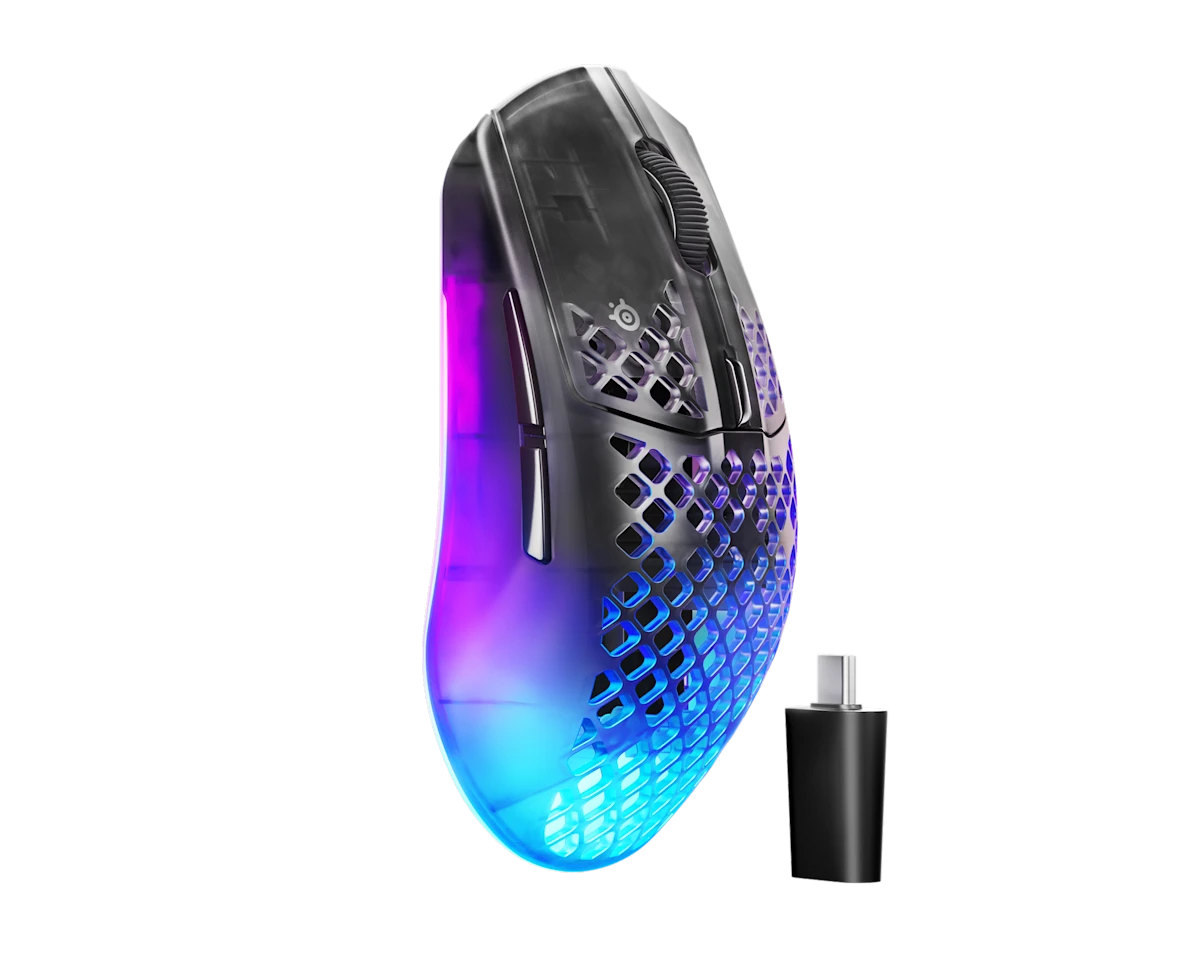 SteelSeries Aerox 3 Wireless Gen 2 Shadow Gaming Mouse SS-MS-AEROX-3-WL-GEN2-GHO