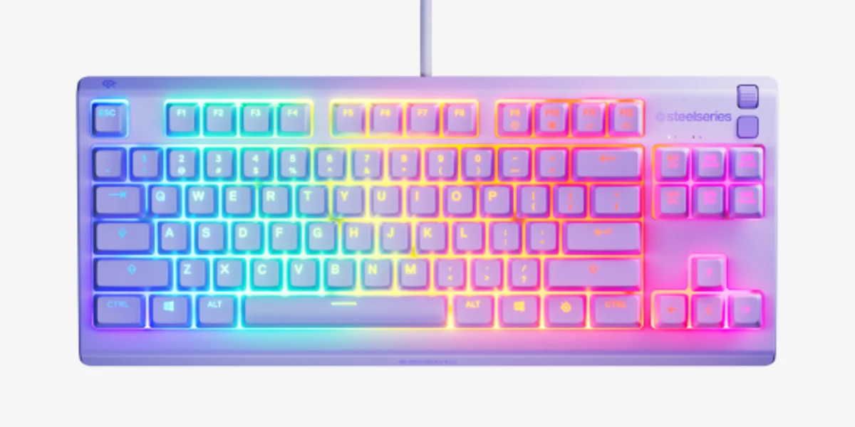 SteelSeries Apex 3 TKL US Amethyst Gaming Keyboard SS-KB-APX-3-TKL-US-AMY