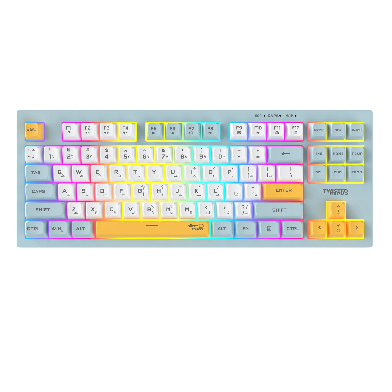 Twisted Minds TM-MK75-W 80% Compact Gaming Keyboard Wired Spectrum Series