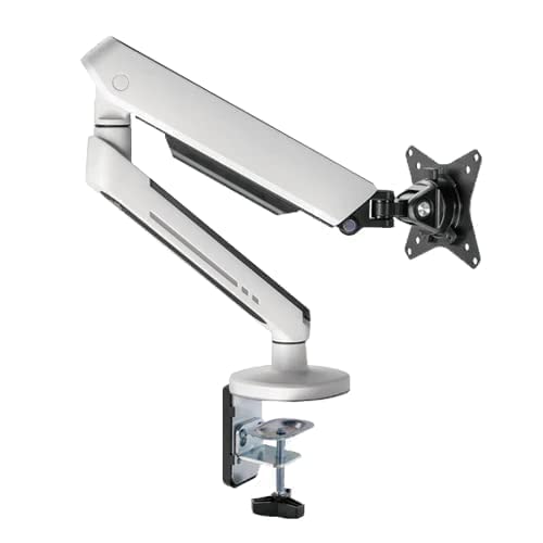 Twisted Minds Single Monitor Desk Mount 17-32 Inch RGB Gas Spring Stand White